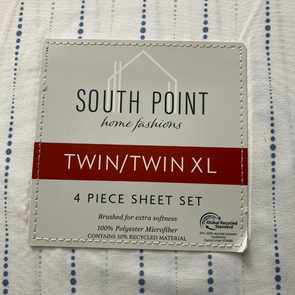 *NEW* South Point Home Fashions Microfiber 4-Piece Sheet Set - gray only - Picture 9 of 9